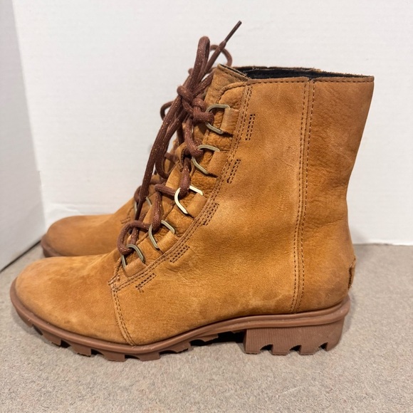 Sorel Women’s Phoenix Weather Lace Up Leather 8.5 Short Boots - Picture 6 of 12